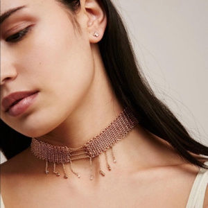 Free People gold chain tainted love choker
